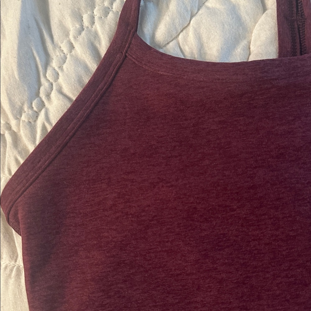 Beyond Yoga Burgundy Racerback Top workout top / sports bra